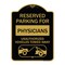 Signmission Reserved Parking for Physicians Unauthorized Vehicles Towed Away, A-DES-BG-1824-23079 A-DES-BG-1824-23079 - alternate 1